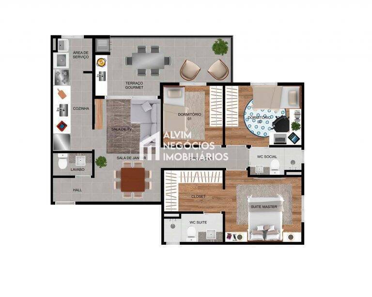 Apartamento, 3 quartos, 90 m² - Foto 5